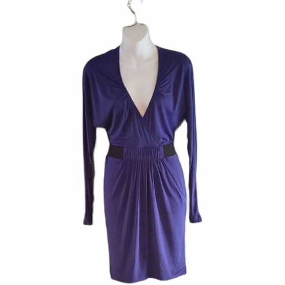 Marciano Purple Long Sleeves short Dress - Picture 1 of 10